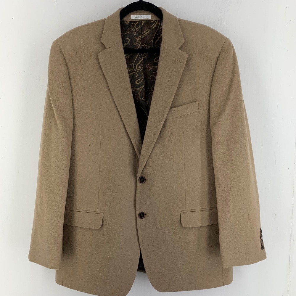 Lauren Ralph Lauren 42R Wool Silk Cashmere Blazer Sport Coat Preppy Business